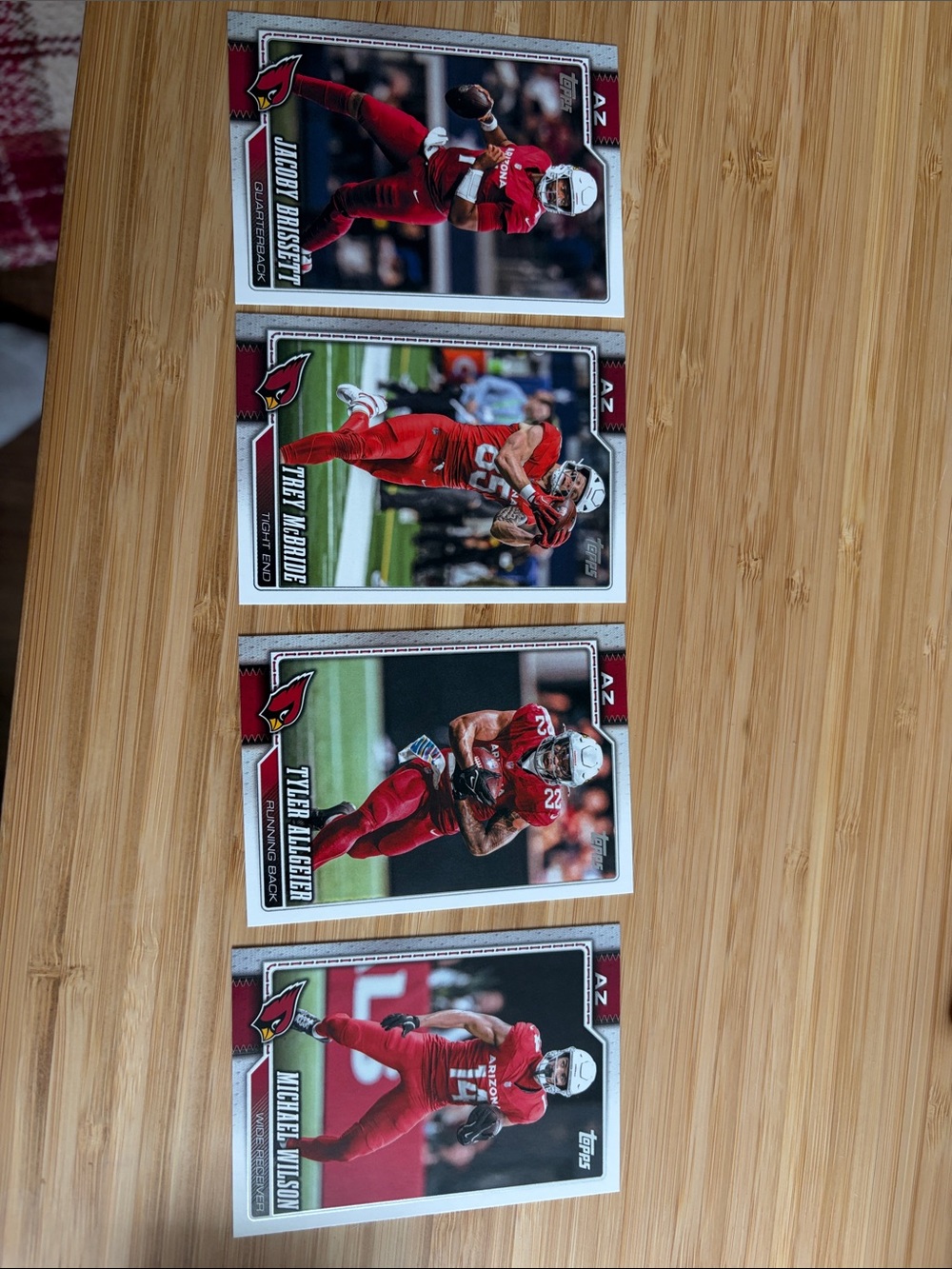 Arizona Cardinals Football Cards (4)